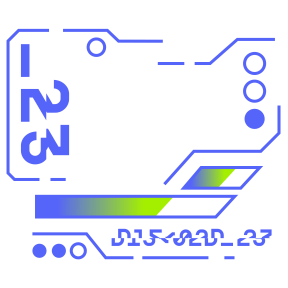 blue futuristic ui