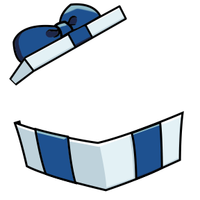 box white blue