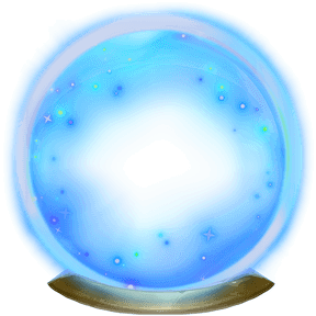 crystal ball blue