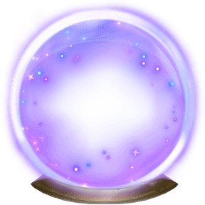 crystal ball purple