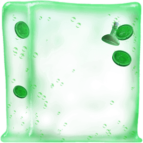 gelatinous cube green