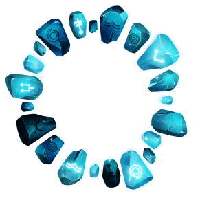 glowing runes