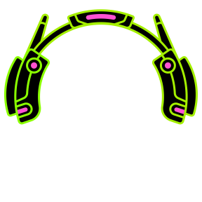 green headset