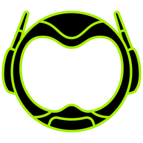 green shine helmet
