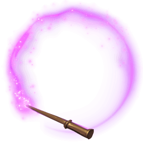 magical wand purple