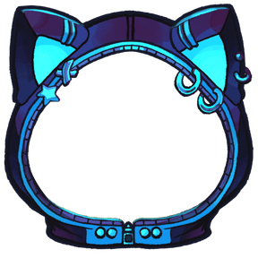 neon cat hoodie blue