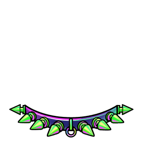 neon spike choker