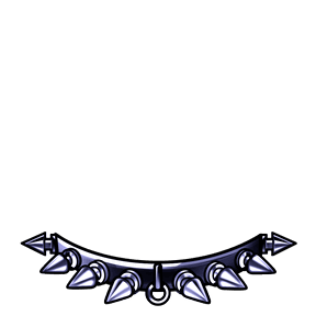neon spike choker black