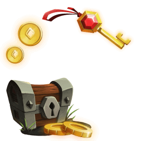 treasure and key